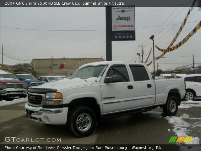 2004 GMC Sierra 2500HD SLE Crew Cab in Summit White