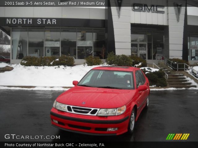 2001 Saab 9-5 Aero Sedan in Laser Red