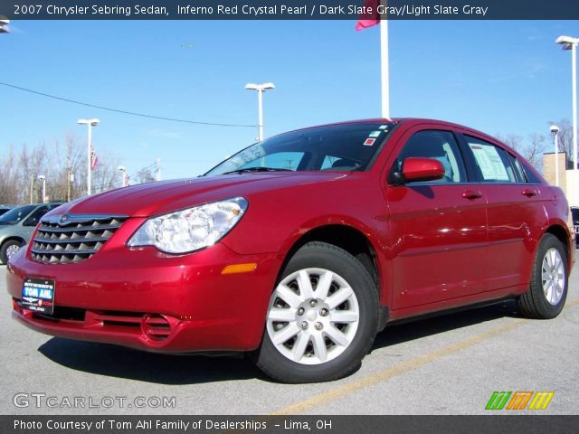 2007 Chrysler Sebring Sedan in Inferno Red Crystal Pearl
