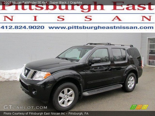 2008 Nissan Pathfinder SE 4x4 in Super Black