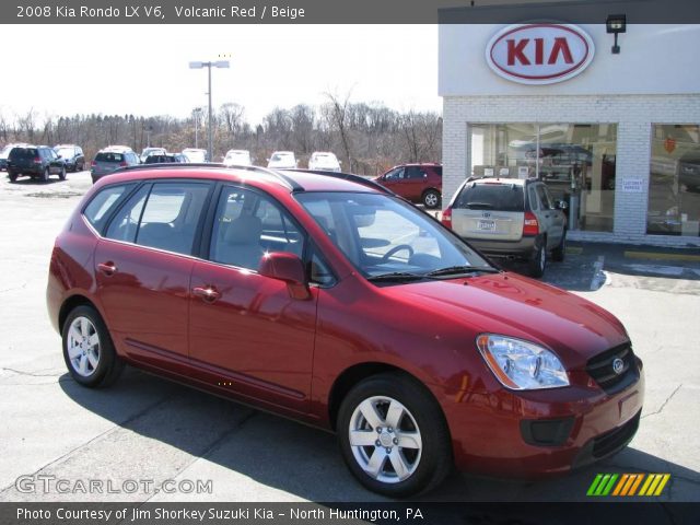 2008 Kia Rondo LX V6 in Volcanic Red