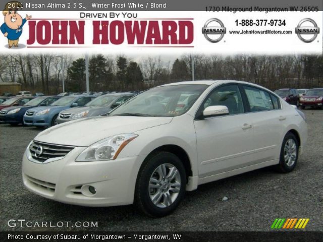 2011 Nissan Altima 2.5 SL in Winter Frost White