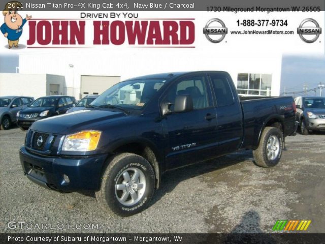2011 Nissan Titan Pro-4X King Cab 4x4 in Navy Blue
