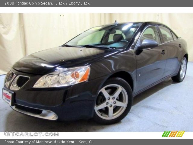 2008 Pontiac G6 V6 Sedan in Black
