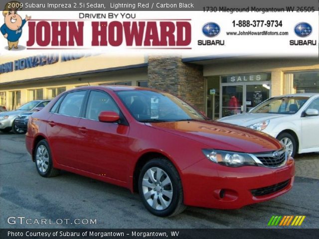 2009 Subaru Impreza 2.5i Sedan in Lightning Red