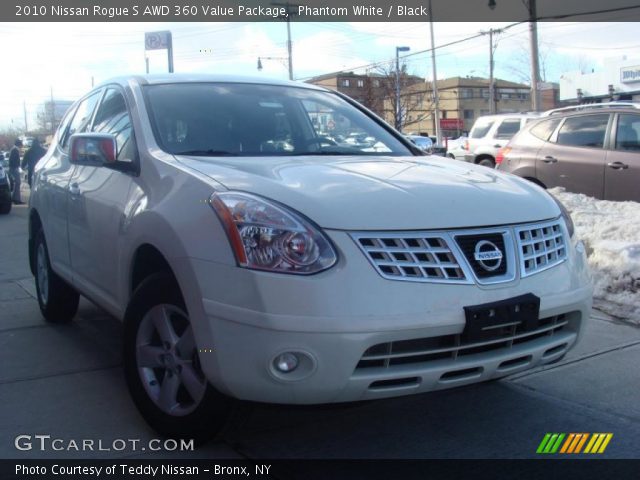 2010 Nissan Rogue S AWD 360 Value Package in Phantom White