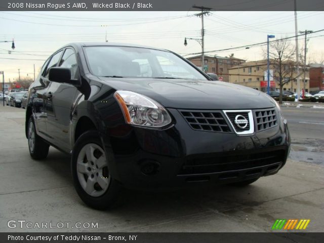 2008 Nissan Rogue S AWD in Wicked Black