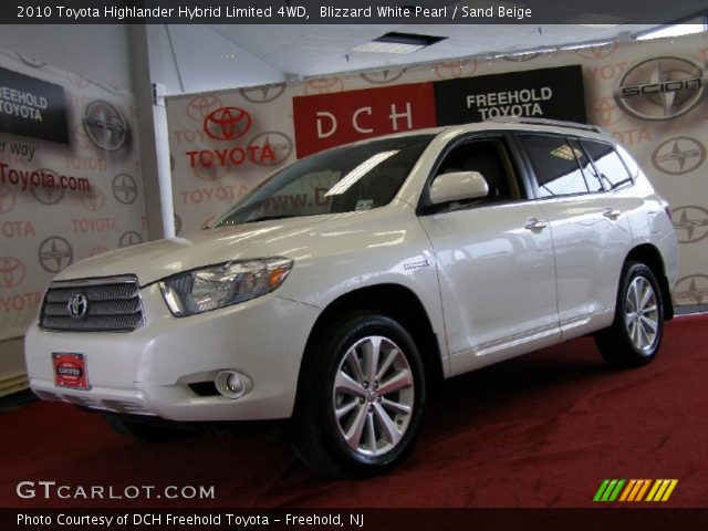 2010 Toyota Highlander Hybrid Limited 4WD in Blizzard White Pearl