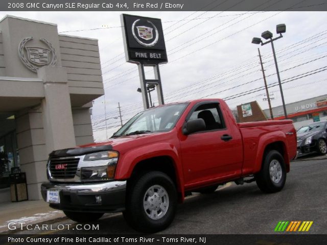2008 GMC Canyon SLE Regular Cab 4x4 in Fire Red