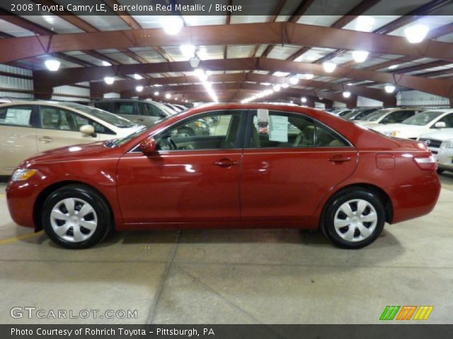 2008 Toyota Camry LE in Barcelona Red Metallic