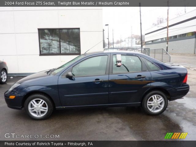2004 Ford Focus ZTS Sedan in Twilight Blue Metallic