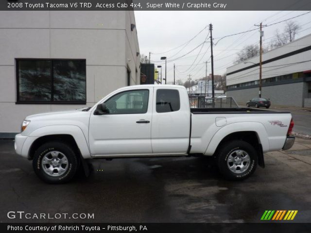 2008 Toyota Tacoma V6 TRD  Access Cab 4x4 in Super White