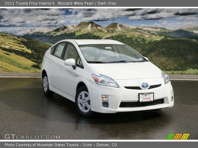2011 Toyota Prius Hybrid II in Blizzard White Pearl