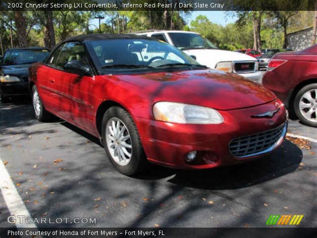 2002 Chrysler Sebring LXi Convertible in Inferno Red Pearl