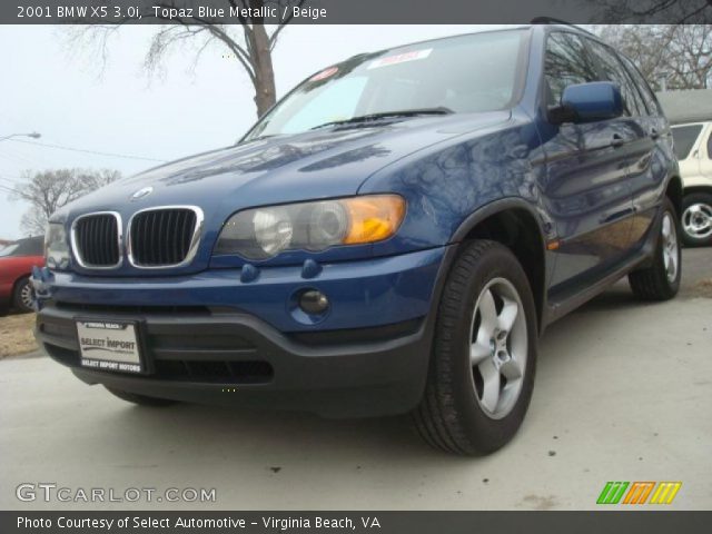 2001 BMW X5 3.0i in Topaz Blue Metallic