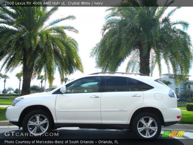 2008 Lexus RX 400h AWD Hybrid in Crystal White