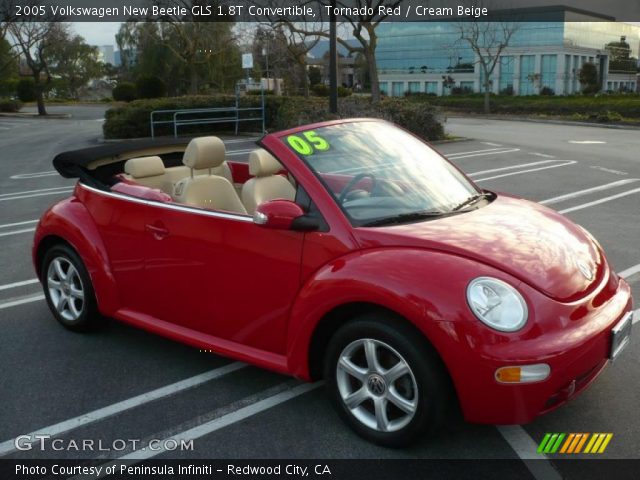 2005 Volkswagen New Beetle GLS 1.8T Convertible in Tornado Red