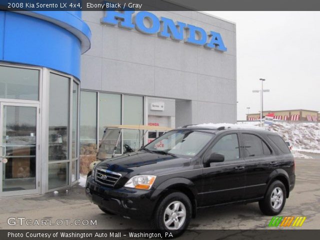 2008 Kia Sorento LX 4x4 in Ebony Black