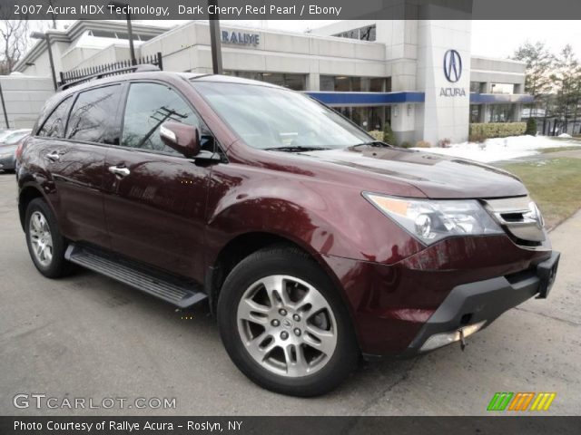 2007 Acura MDX Technology in Dark Cherry Red Pearl