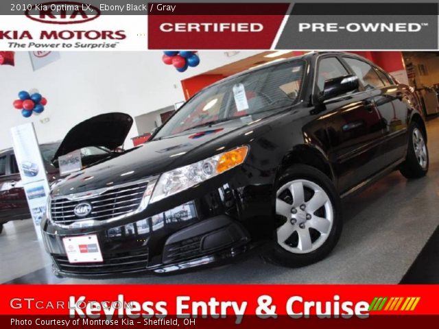 2010 Kia Optima LX in Ebony Black