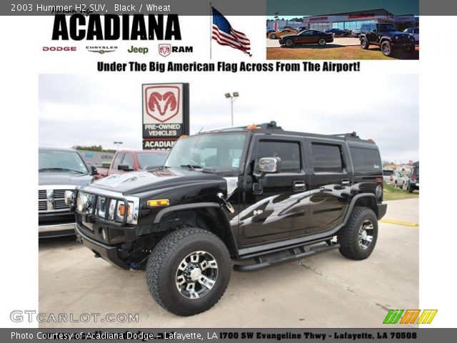 2003 Hummer H2 SUV in Black