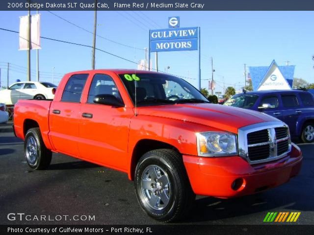 2006 Dodge Dakota SLT Quad Cab in Flame Red