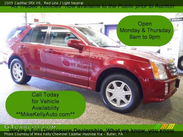 2005 Cadillac SRX V6 in Red Line