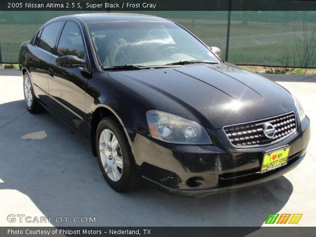 2005 Nissan Altima 2.5 S in Super Black