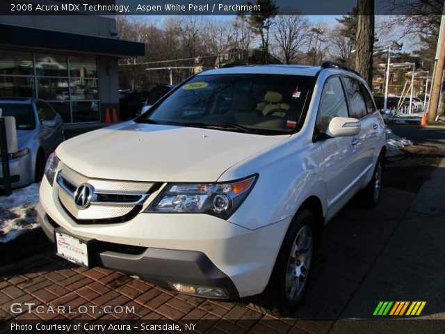 2008 Acura MDX Technology in Aspen White Pearl