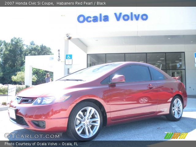 2007 Honda Civic Si Coupe in Habanero Red Pearl