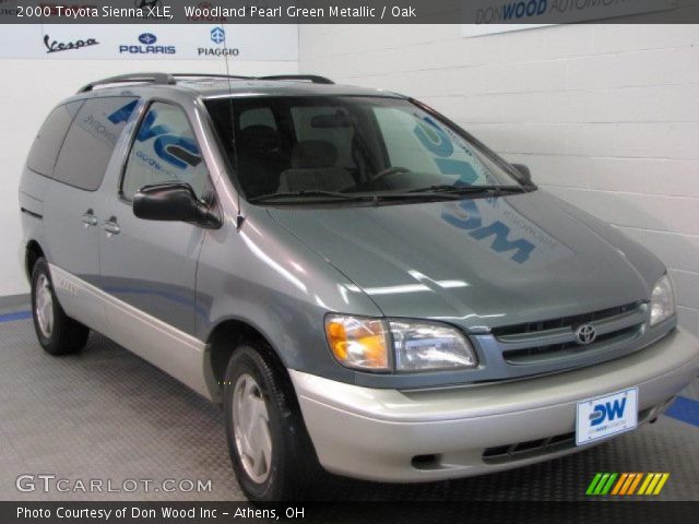 2000 Toyota Sienna XLE in Woodland Pearl Green Metallic