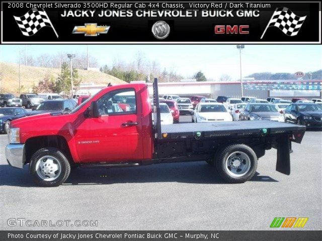 2008 Chevrolet Silverado 3500HD Regular Cab 4x4 Chassis in Victory Red