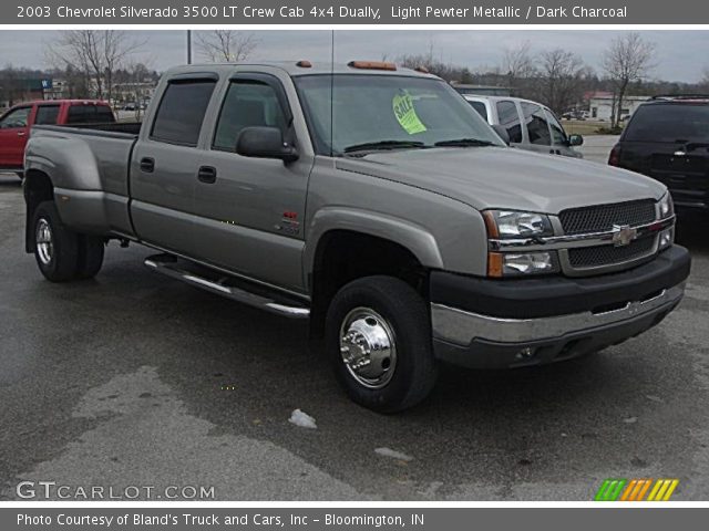 2003 Chevrolet Silverado 3500 LT Crew Cab 4x4 Dually in Light Pewter Metallic