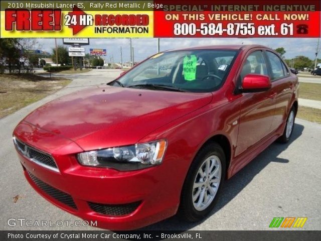 2010 Mitsubishi Lancer ES in Rally Red Metallic