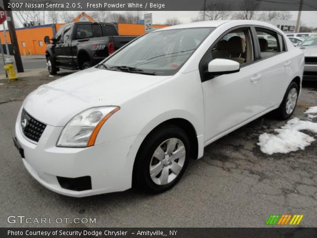 2007 Nissan Sentra 2.0 S in Fresh Powder White