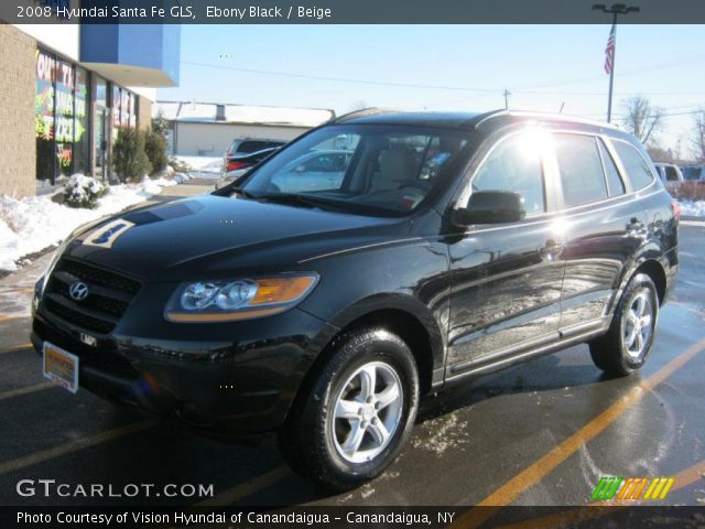 2008 Hyundai Santa Fe GLS in Ebony Black