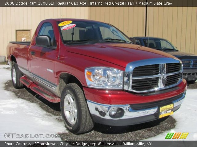 2008 Dodge Ram 1500 SLT Regular Cab 4x4 in Inferno Red Crystal Pearl