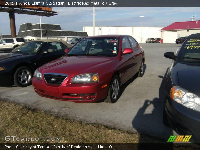 2005 Hyundai Elantra GLS Sedan in Electric Red Metallic