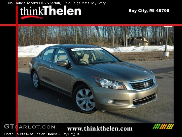 2009 Honda Accord EX V6 Sedan in Bold Beige Metallic