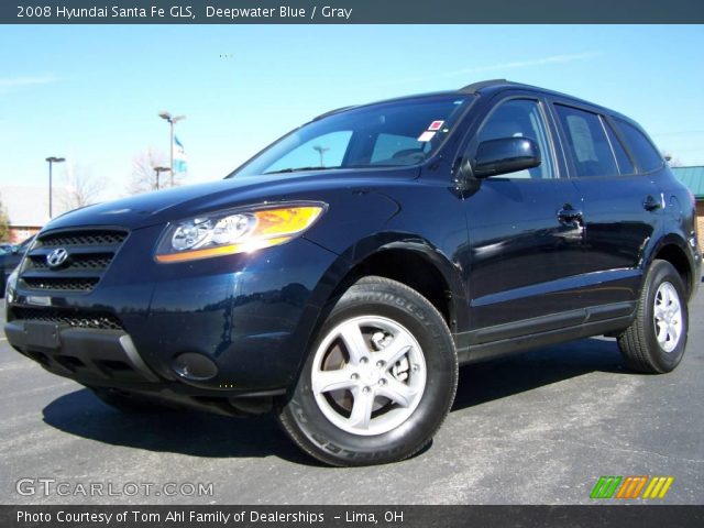 2008 Hyundai Santa Fe GLS in Deepwater Blue