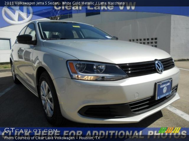 2011 Volkswagen Jetta S Sedan in White Gold Metallic