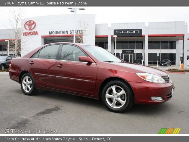 2004 Toyota Camry LE in Salsa Red Pearl