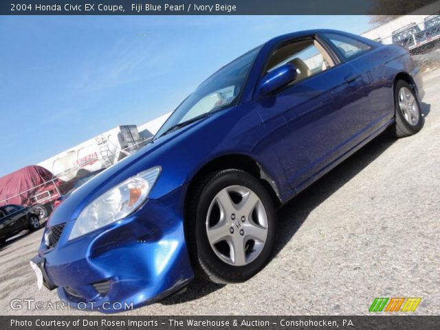2004 Honda Civic EX Coupe in Fiji Blue Pearl