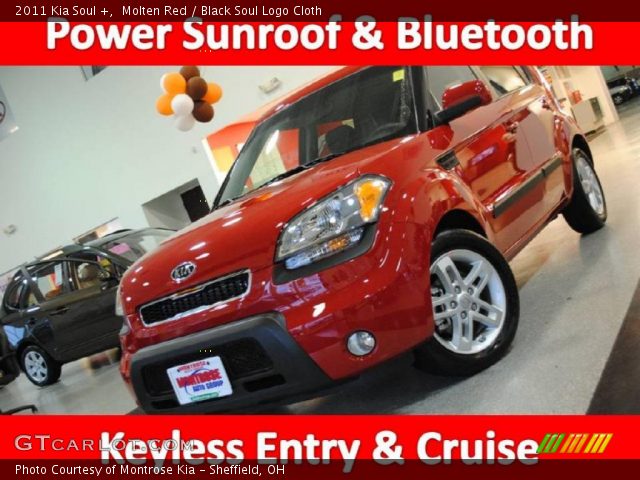 2011 Kia Soul + in Molten Red