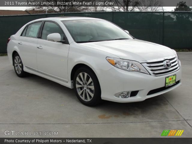 2011 Toyota Avalon Limited in Blizzard White Pearl