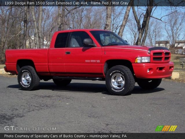 1999 Dodge Ram 1500 Sport Extended Cab 4x4 in Flame Red