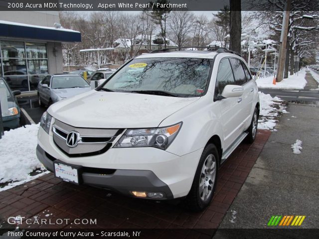 2008 Acura MDX Technology in Aspen White Pearl