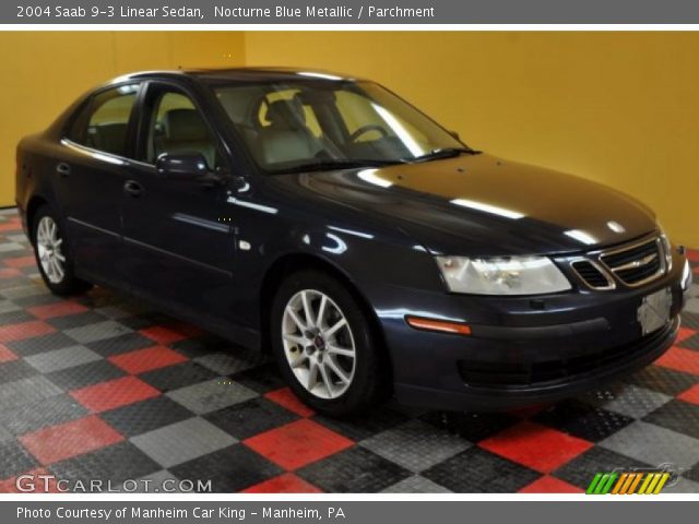 2004 Saab 9-3 Linear Sedan in Nocturne Blue Metallic