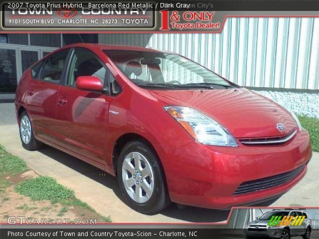 2007 Toyota Prius Hybrid in Barcelona Red Metallic