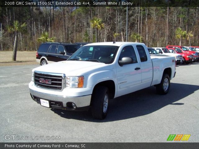 2008 GMC Sierra 1500 SLT Extended Cab 4x4 in Summit White